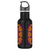 Tattoo Kaleidoscope Fraktal Edelstahlflasche (Rückseite)