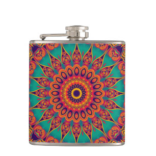 Tattoo Kaleidoscope Fraktal Flachmann