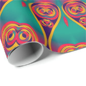Tattoo Kaleidoscope Fraktal Geschenkpapier (Rolleneckpunkt)