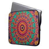 Tattoo Kaleidoscope Fraktal Laptopschutzhülle (Vorderseite Links)