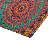 Tattoo Kaleidoscope Fraktal Schneidebrett (Ecke)