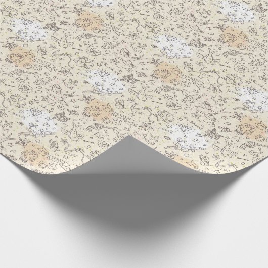 Tattoo-Konzept Geschenkpapier (Ecke)