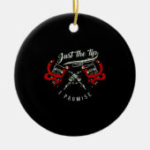 Tattoo-Künstler nur das Tipp-Geschenk für Tattoo L Keramik Ornament (Vorne)