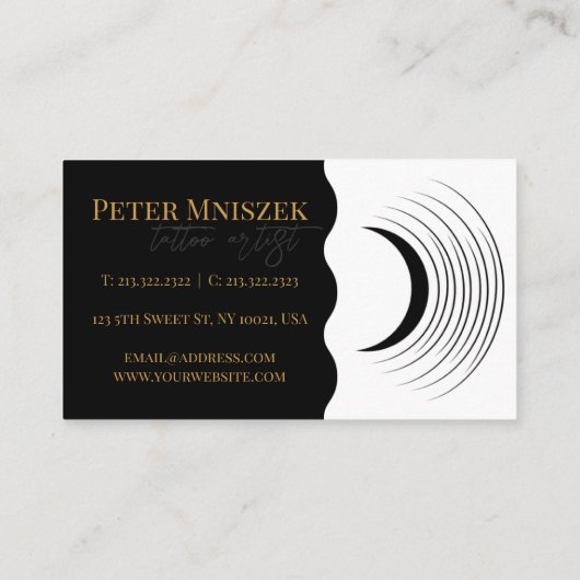 Tattoo-Künstler Visitenkarte (Rückseite)