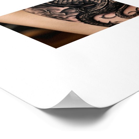 Tattoo-Kunstposter Poster (Ecke)