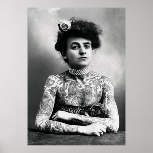 TATTOO LADY 1900 POSTER (Vorne)