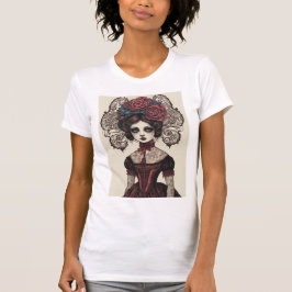 Tattoo Lady (mit Hintergrundfarbe) T-Shirt