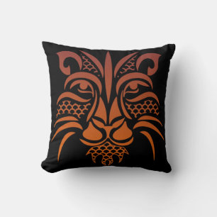 Tattoo Lion Face Pillow Kissen