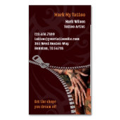 Tattoo Magnetische Visitenkarte (Vorderseite Vertikal)
