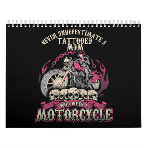 Tattoo Mama Biker nie unterschätzen Motorrad Kalender