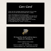 Tattoo Microblading Aftercare Instructions Black (Vorne & Hinten)