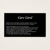 Tattoo Microblading Aftercare Instructions Black (Vorderseite)