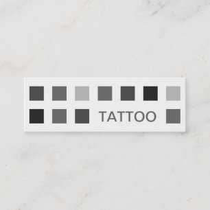 TATTOO (mod Quadraten) Mini Visitenkarte