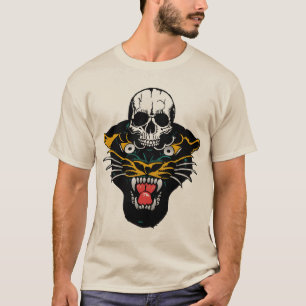 Tattoo Panthere Crane Todeskopf old Schoo T-Shirt