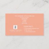 Tattoo Parlor Poster - Custom Black Blush Visitenkarte (Rückseite)