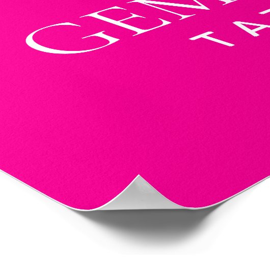 Tattoo Parlor Poster - Custom Black roink (Ecke)