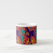 Tattoo Pattern Art - Flammen & Kreise Espressotasse (Vorderseite)