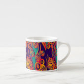 Tattoo Pattern Art - Flammen & Kreise Espressotasse (Rechts)