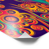Tattoo Pattern Art - Flammen & Kreise Fotodruck (Ecke)