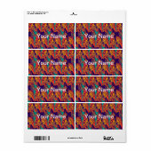 Tattoo Pattern Art - Flammen & Kreise + Ihr Text (Vorne)