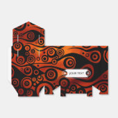 Tattoo Pattern Art - Flammen & Kreise + Ihr Text Geschenkschachtel (Ungefaltet)