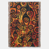 Tattoo Pattern ART - Flammen & Kreise + Ihre Idee Decke (Vorderseite Vertikal)