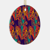 Tattoo Pattern Art - Flammen & Kreise Keramik Ornament (Rechts)