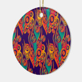 Tattoo Pattern Art - Flammen & Kreise Keramik Ornament (Links)