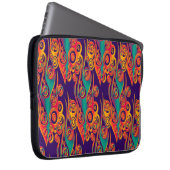 Tattoo Pattern Art - Flammen & Kreise Laptopschutzhülle (Vorne Rechts)