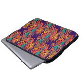 Tattoo Pattern Art - Flammen & Kreise Laptopschutzhülle (Vorne Knopf)