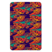 Tattoo Pattern Art - Flammen & Kreise Magnet (Vertikal)