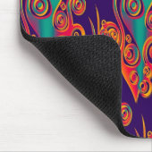 Tattoo Pattern Art - Flammen & Kreise Mousepad (Ecke)