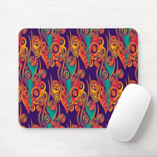 Tattoo Pattern Art - Flammen & Kreise Mousepad (Mit Mouse)