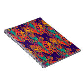 Tattoo Pattern Art - Flammen & Kreise Notizblock (Rechte Seite)