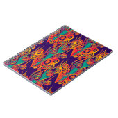 Tattoo Pattern Art - Flammen & Kreise Notizblock (Linke Seite)