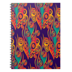 Tattoo Pattern Art - Flammen & Kreise Notizblock