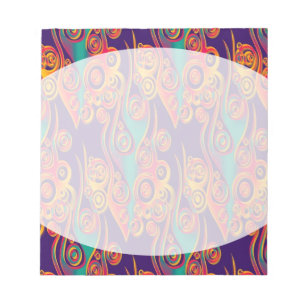 Tattoo Pattern Art - Flammen & Kreise Notizblock