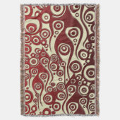 Tattoo Pattern ART - Flammen & Kreise - rotes Glas Decke (Vorderseite Vertikal)