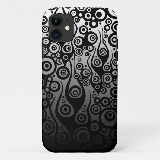 Tattoo Pattern ART - Schwarze Flammen & Kreise Case-Mate iPhone Hülle (Rückseite)