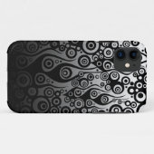 Tattoo Pattern ART - Schwarze Flammen & Kreise Case-Mate iPhone Hülle (Rückseite (Horizontal))