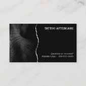 Tattoo-Pflegehinweise Visitenkarte (Vorderseite)