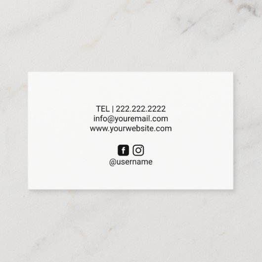 Tattoo & Piercing Shop Modern Tattoo Gun Visitenkarte (Rückseite)