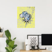 Tattoo Poster "Great dane" Head Illustration (Heimbüro)