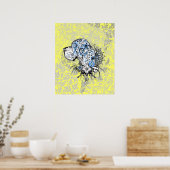 Tattoo Poster "Great dane" Head Illustration (Küche)