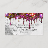 TATTOO Removal Glitzer Sparkling Business Card Visitenkarte (Rückseite)