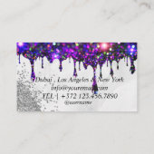 TATTOO Removal Glitzer Sparkling Business Card Visitenkarte (Rückseite)