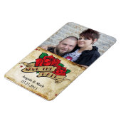 Tattoo Rose Save the Date Foto Magnet (Linke Seite)