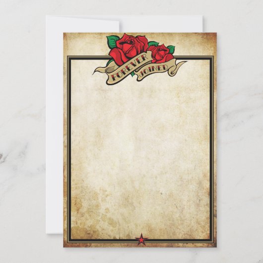 Tattoo Rose Urban Style Design (Rückseite)