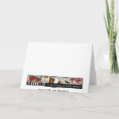 Tattoo Rose Vielen Dank Dankeskarte (Rückseite)