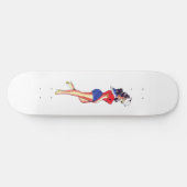Tattoo Sailor Girl Skateboard (Horizontal)